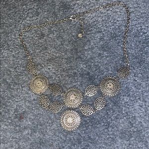Silver statement necklace